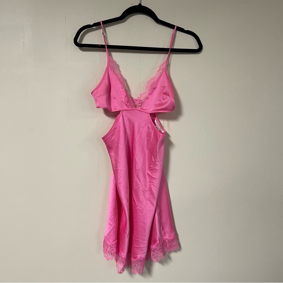 Victoria’s Secret Cut Out Lace Satin Slip Dress - Picture 3 of 13